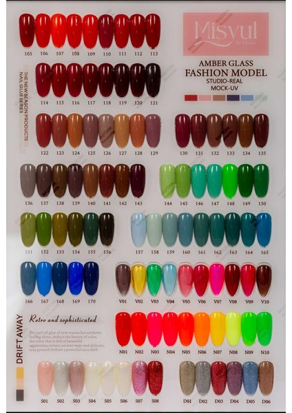 15 ml Misyul Profesyonel Kalıcı Oje MIS-077 modelleri