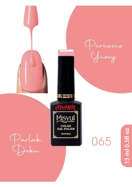 15 ml Misyul Profesyonel Kalıcı Oje MIS-065