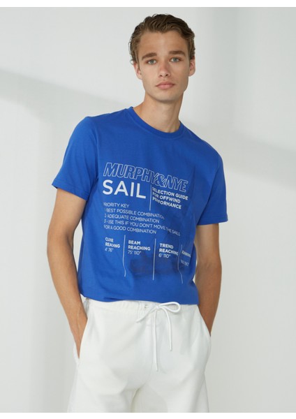 Bisiklet Yaka Düz Saks Erkek T-Shirt Rıg T-Shırt modelleri