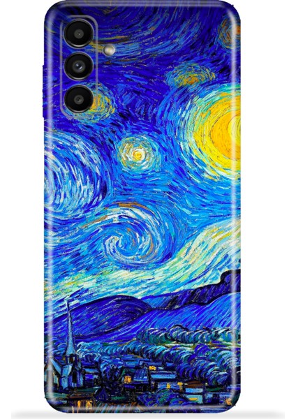 Samsung Galaxy A13 5g Kılıf Esnek Silikon Kamera Koruma 4K Desenli Özel Tasarım - Yıldızlı Gece fiyatları