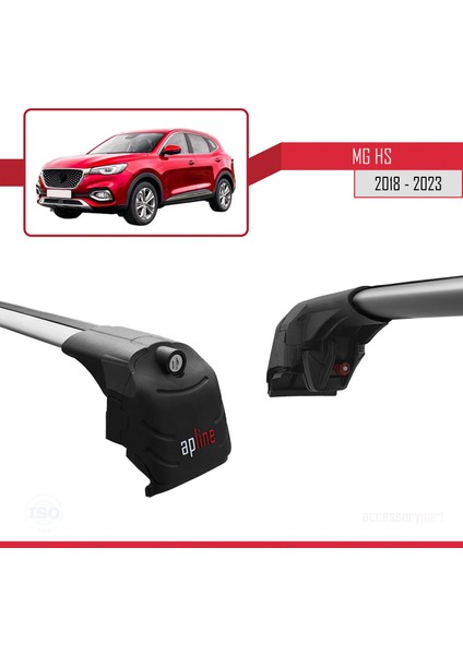 Mg Hs 2018 ve Sonrası ile Uyumlu Ace-2 Ara Atkı Tavan Barı Gri fırsatları