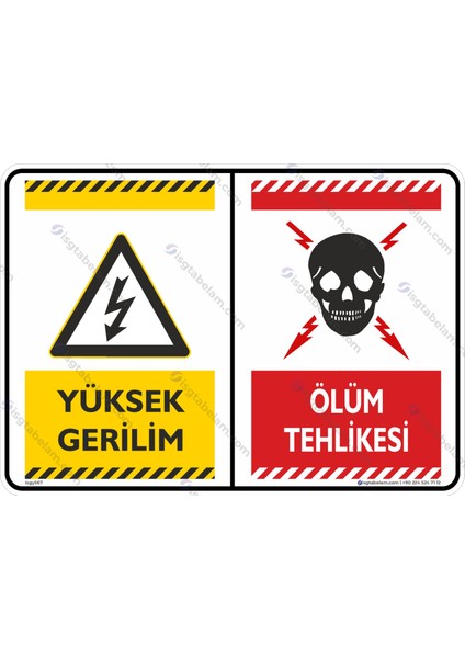 Yüksek Gerilim - Ölüm Tehlikesi/35x50cm/kompozit fiyatları