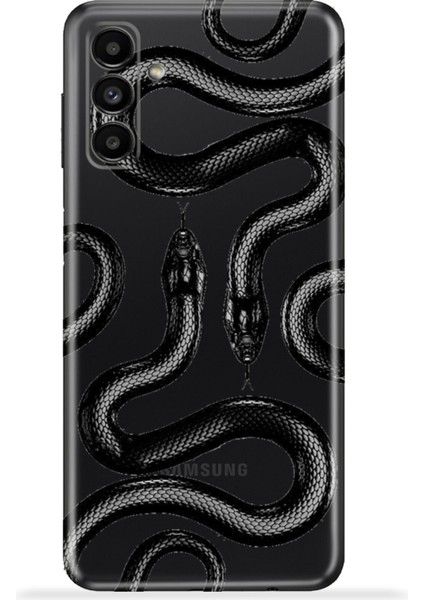 Samsung Galaxy A13 5g Kılıf Esnek Silikon Kamera Koruma 4K Desenli Özel Tasarım - Kingsnake