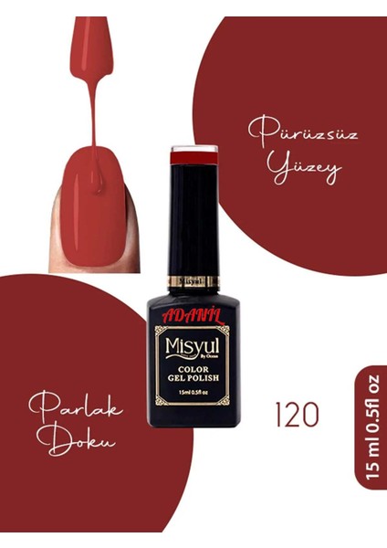 15 ml Misyul Profesyonel Kalıcı Oje MIS-120