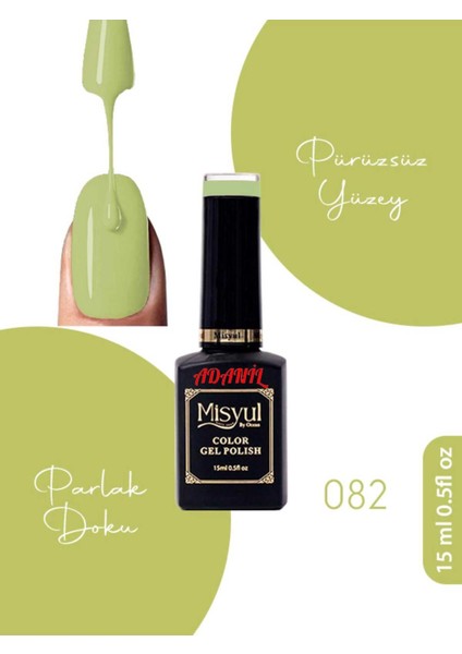 15 ml Misyul Profesyonel Kalıcı Oje MIS-082