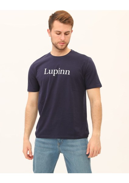 Baskılı Lacivert Erkek T-Shirt