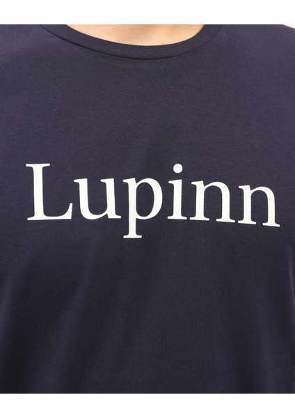 Baskılı Lacivert Erkek T-Shirt modelleri