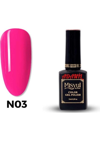 Misyul Neon Şeker Pembe Kalıcı Oje N03