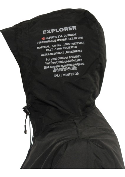 Outdoor Kapüşonlu Explorer Erkek Parka