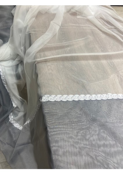 Degrade Keten Pilesiz Tül Perde Ekstrafor Büzgü fırsatları