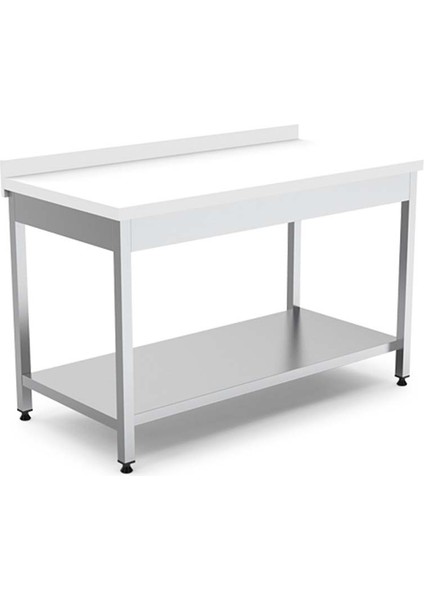 EMP.PTT.60120 Alt Raflı Polietilen Çalışma Tezgahı 120X60X85 cm