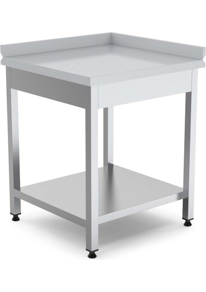 EMP.KKT.7070-L Köşe Tezgahı Alt Raflı Sol 70X70X85 cm