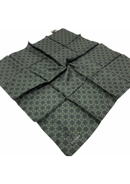 Haki Dama Desen Tivil Ipek Eşarp 51495-0037 modelleri