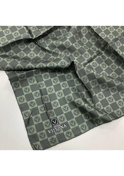 Haki Dama Desen Tivil Ipek Eşarp 51495-0037 fırsatları