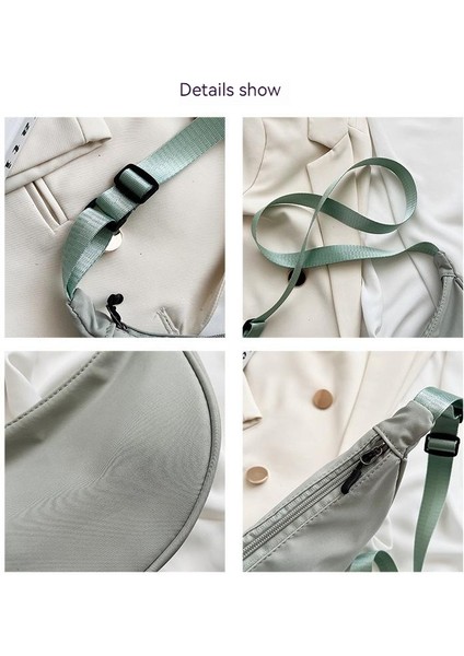 Yeni Stil Naylon Crossbody Hafif Koltuk Altı Tek Omuz Kanvas Çanta (Yurt Dışından) modelleri