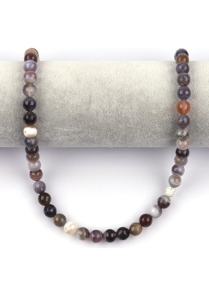 Botswana Akik Doğal Taş Dizi 8 mm Fasetli Küre Kesim fiyatları