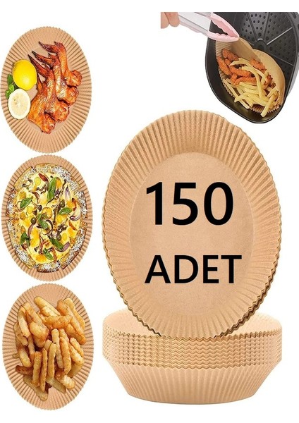 150 Adet Airfryer Yağlı Kağıt Pişirme Kağıdı