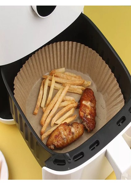 Airfryer Firitöz Pişirme Kağıdı Tüm Modellere Uygun 50 Adet Yağlı Kağıt