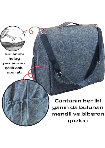 Çantalı Babynest, Bebek Çantası, Taşına Bilir Ebeveyn Yanı Yatağı