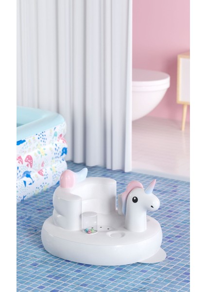 Unicorn Bebek Öğrenme Koltuğu Bebek Şişme Sofa Öğrenme Koltuğu Eğitimi Omurgaya Zarar Vermez Oturma ve Ayakta Hava Yastığı (Yurt Dışından)