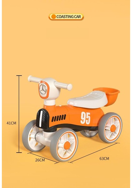 Dört Tekerlekli Denge Aracı Devrilmeyi Önleyici Scooter Yürümeye Başlayan Yürüteç Yo Araba (Yurt Dışından) fiyatları