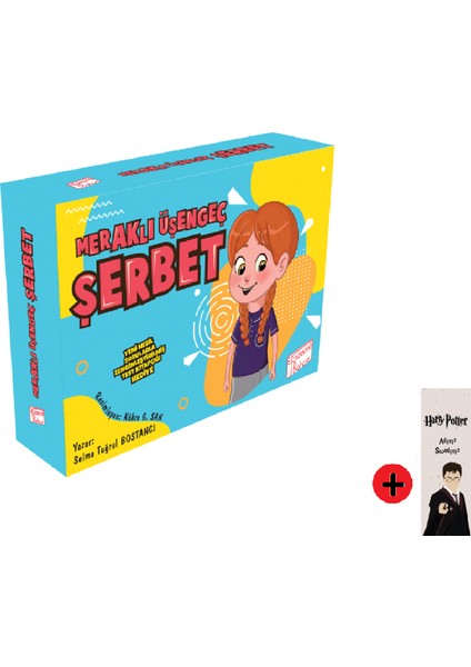 3. Sınıf Hikaye Seti Gizemli Bahçe Yayınları Meraklı Üşengeç Şerbet + Kişiye Özel Isimli Harry Potter Kitap Ayracı