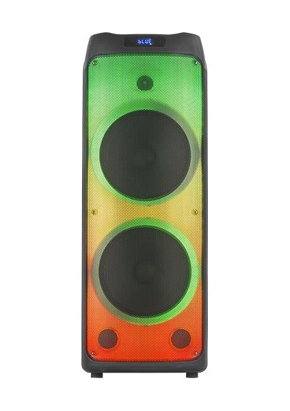 KOLAV-L2121 Mikrofonlu Kumandalı Rgb Ledli Taşınabilir Bluetooth Hoparlör Usb-Tf-Fm Radyo Siyah