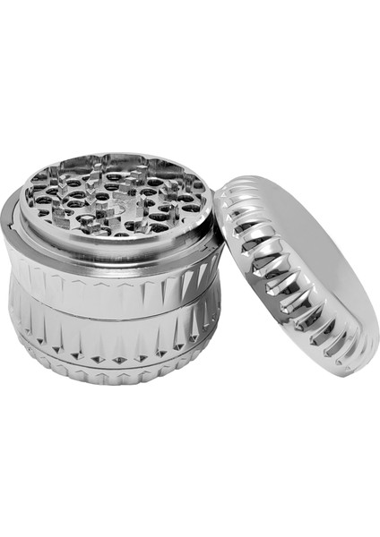 63 Mm. Silver Baharat Tütün Herbal Öğütücüsü Parçalayıcı RC85SLV