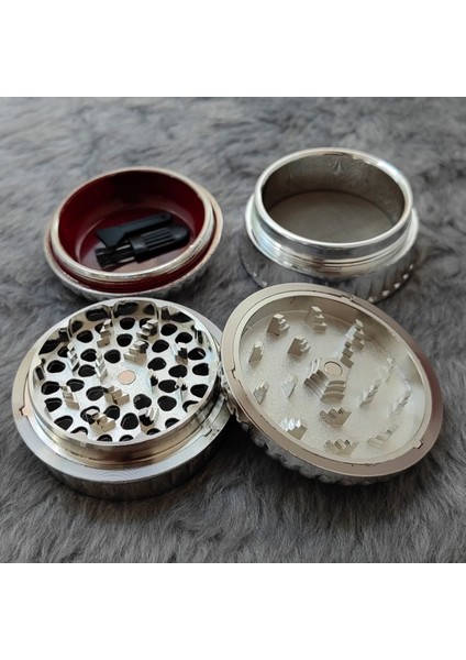 63 Mm. Silver Baharat Tütün Herbal Öğütücüsü Parçalayıcı RC85SLV fiyatları