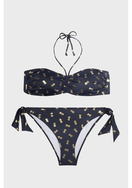 Pine Kolay Kuruyan Uv Korumalı Desenli Bikini Bayan Bikini SM22140042