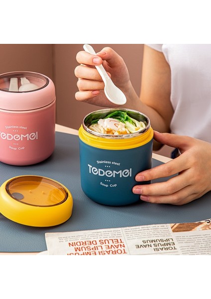 530ML Paslanmaz Çelik Öğle Yemeği Kutusu Termal Gıda Sürahisi (Yurt Dışından)