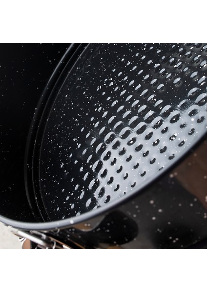 Polo Chef Planeta Granit Kelepçeli Kek Kalıbı Takımı - 3 Lü Kek Kalıbı Seti Siyah modelleri