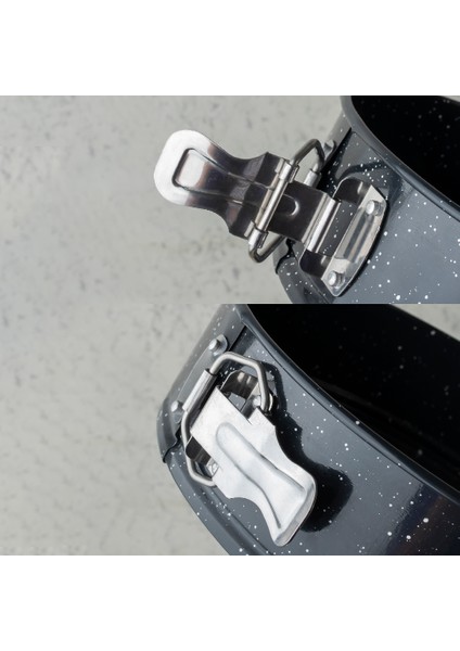 Polo Chef Planeta Granit Kelepçeli Kek Kalıbı Takımı - 3 Lü Kek Kalıbı Seti Siyah fırsatları