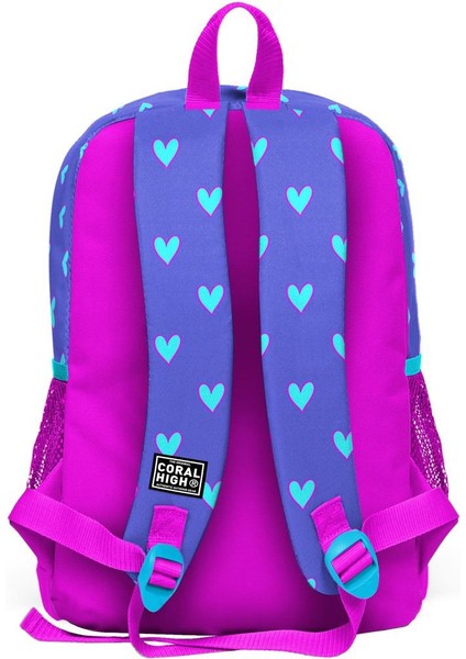 Kids Lavanta Pembe Kalp Desenli 2'li Okul Çanta Seti SET0223706 indirimleri