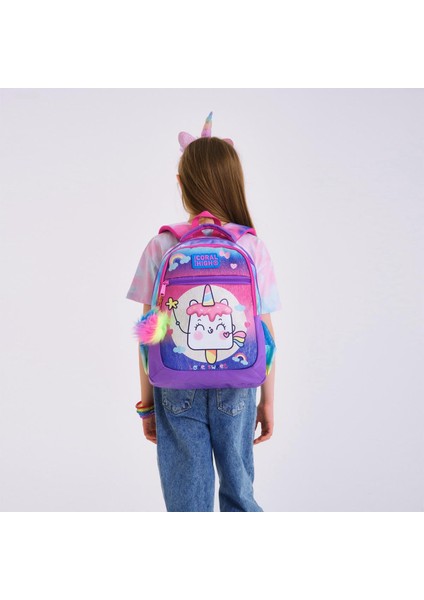 Kids Renkli Batik Unicorn Dondurma Desenli 2'li Okul Çanta Seti SET0223480 fiyatları
