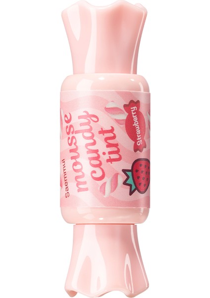 Nem Sağlayan Köpük Yapılı Tint - Saemmul Mousse Candy Tint Strawberry Mousse 10 gr