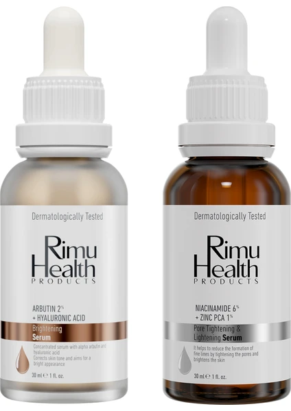 Rimu Health Products Koyu Leke ve Cilt Tonu Eşitlemeye  Bakım Seti 30 Ml+30 ml RM000124