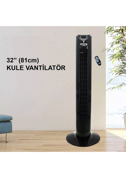 Airking Noa Kule Tipi Vantilatör 32INCH 130 Watt