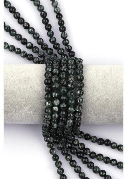 Serafinit ( Seraphinite ) Doğal Taş Dizi 6 mm Küre Kesim