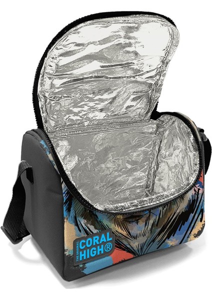 Kids Gri Siyah Kurt Desenli 3’lü Okul Çanta Seti SET0114404 fırsatları