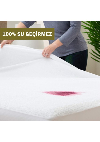 Micro Fitted Full Kenar Su Sıvı Geçirmez Yatak Koruyucu Alez Çarşaf Beyaz fiyatları