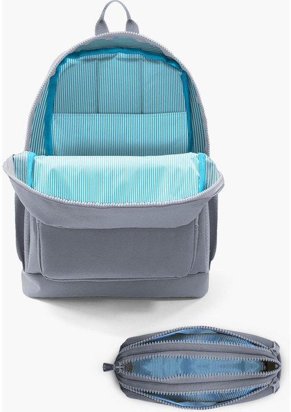 Kids Su Yeşili Pembe Kedi Desenli 2'li Okul Çanta Seti SET0123707 fırsatları