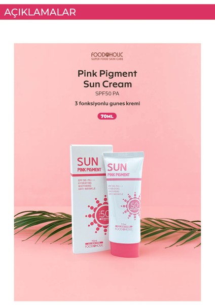 Pinkpower Adenozin Içeren Yapışkan His Bırakmayan SPF50 Pa Uva/uvb Güneş Kremi 70ML