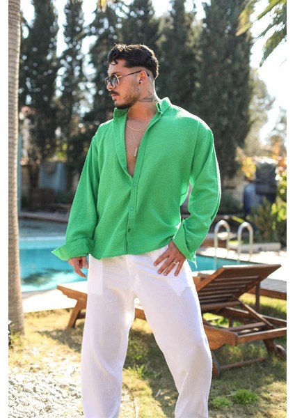Dokulu Oversize Yazlık Gömlek fiyatları