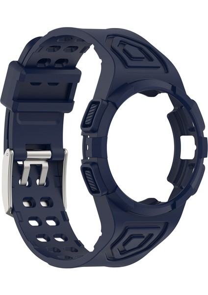 Samsung Galaxy Watch Için 44MM Akıllı Izle Yumuşak Tpu Değiştirme Kayışı Saat Kılıfı ile Entegre - Koyu Mavi (Yurt Dışından) fırsatları