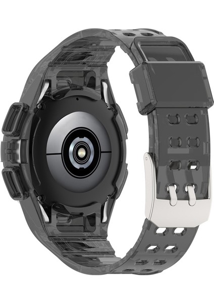 Samsung Galaxy Watch Için 44MM Akıllı Izle Yumuşak Tpu Değiştirme Kayışı Saat Kılıfı ile Entegre - Şeffaf Siyah (Yurt Dışından) fiyatları