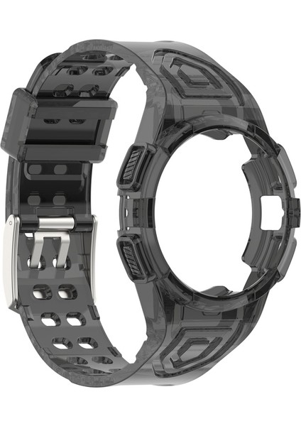 Samsung Galaxy Watch Için 44MM Akıllı Izle Yumuşak Tpu Değiştirme Kayışı Saat Kılıfı ile Entegre - Şeffaf Siyah (Yurt Dışından) fırsatları