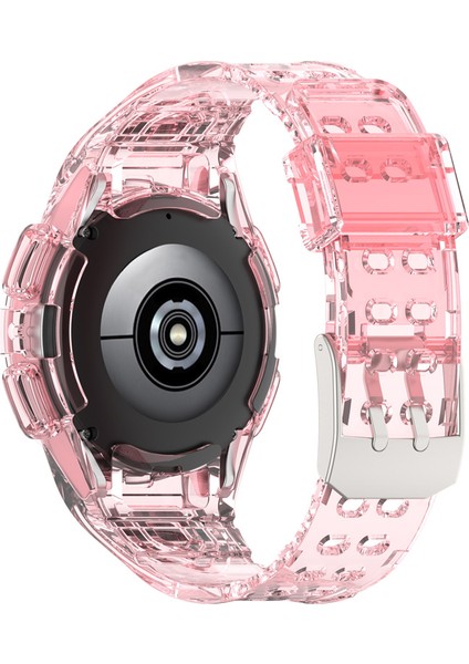 Samsung Galaxy Watch Için 44MM Akıllı Izle Yumuşak Tpu Değiştirme Kayışı Saat Kılıfı ile Entegre - Şeffaf Pembe (Yurt Dışından) fiyatları
