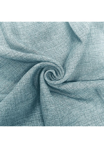 Nadia Modern Lüx Hasır Dokulu Kalın Keten Yüksek Kaliteli Fon Perde 1/2,5 Normal Pile - Açık Mavi fiyatları