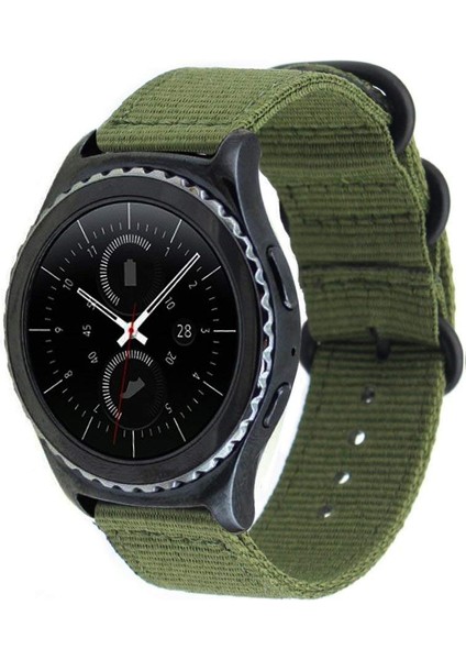 Garmin Venue 2s / Vivoaktif 4s 18MM Naylon Saat Kayışı Üç Ağır Toka Saat Bandının Değiştirilmesi - Ordu Green (Yurt Dışından) fiyatları